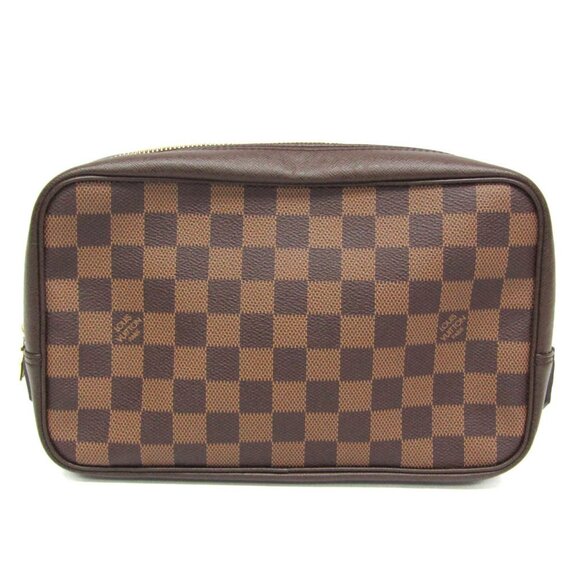 LOUIS VUITTON Authentic Brown Damier Pouch - Picture 1 of 10